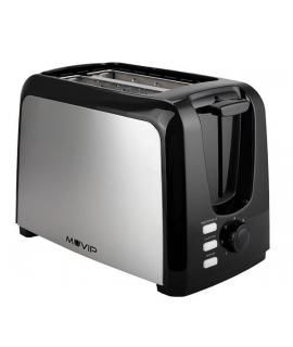 Muvip MV0621 Tostadora de Pan 750W - Capacidad para 2 Rebanadas - 7 Niveles de Tostado - Boton de Cancelacion - Funcion Desconge