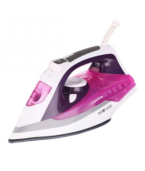 Muvip MV0641 Plancha de Ropa Vapor 2200W - Suela de Ceramica - Funcion de Vapor Vertical - Sistema de Autolimpieza - Deposito de
