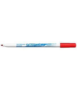 Bic Velleda 1721 Rotulador para Pizarra - Punta Fina - Trazo de 1.5mm - Borrado Optimo - Color Rojo
