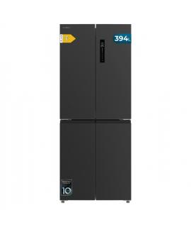 Cecotec Bolero CoolMarket 4D 394 Dark E Frigorifico Americano 4 Puertas - Capacidad 394L - Luz LED - Compresor Inverter - Modo V
