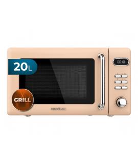 Cecotec Proclean 5110 Retro Beige Microondas con Grill - 700W - Capacidad 20L - 5 Niveles - Bloqueo de Seguridad Infantil - Avis